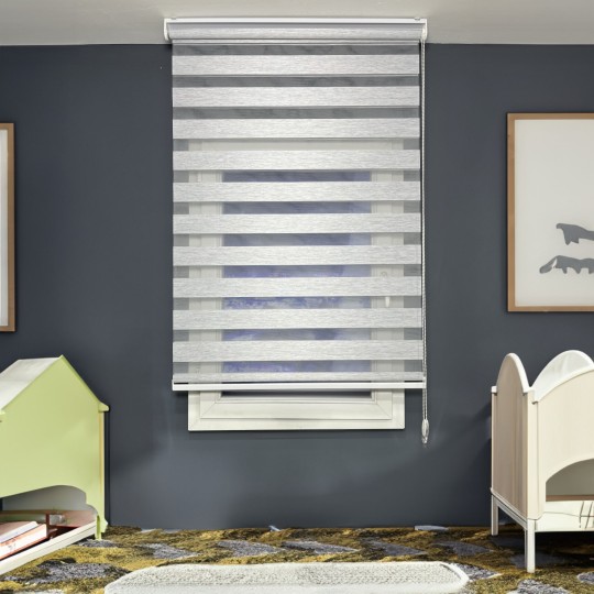 Bambu Class Gri Zebra Perde