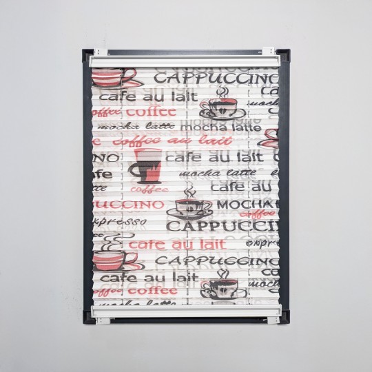 Print Coffee Baskılı Plisel Perde